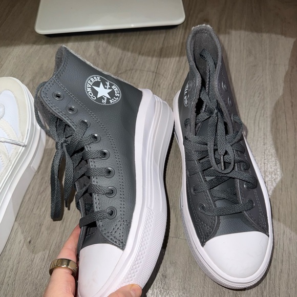 Converse Charcoal High-Top Sneakers - Picture 2 of 4